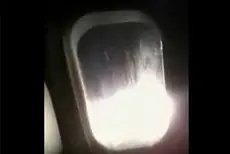 An image from inside Flight 4951